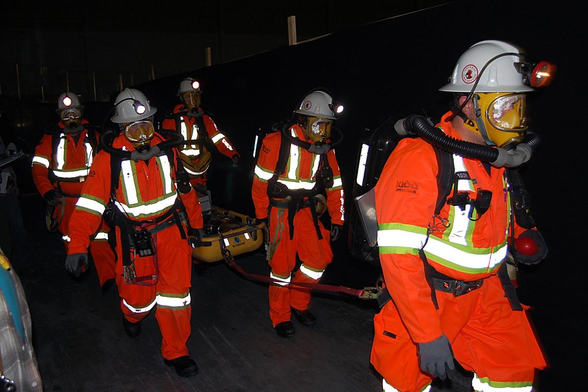 Five participants in Ontario Mine Rescue competition
