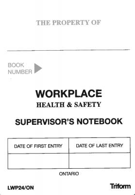 Supervisors Notebook refill inside image