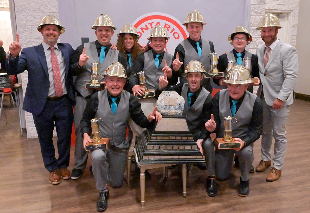Group of people with trophy