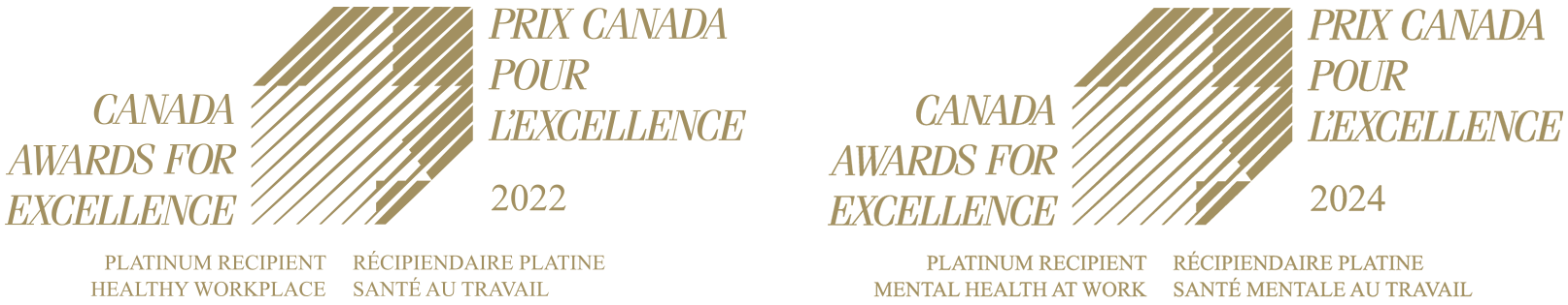 Canada Awards for Excellence - Platinum Recipient