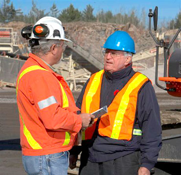 Workplace Safety North Health and Safety Specialist at on-site consultation