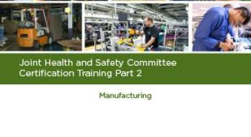 JHSC Prt 2 Manufacturing Cover
