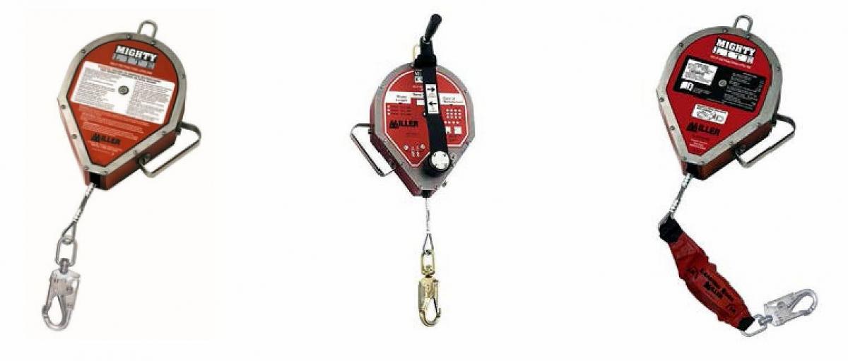 Honeywell self-retracting lifelines used by workers for fall protection