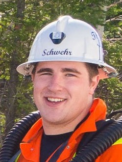 Photo of Nick Schwehr, Ontario Mine Rescue Officer